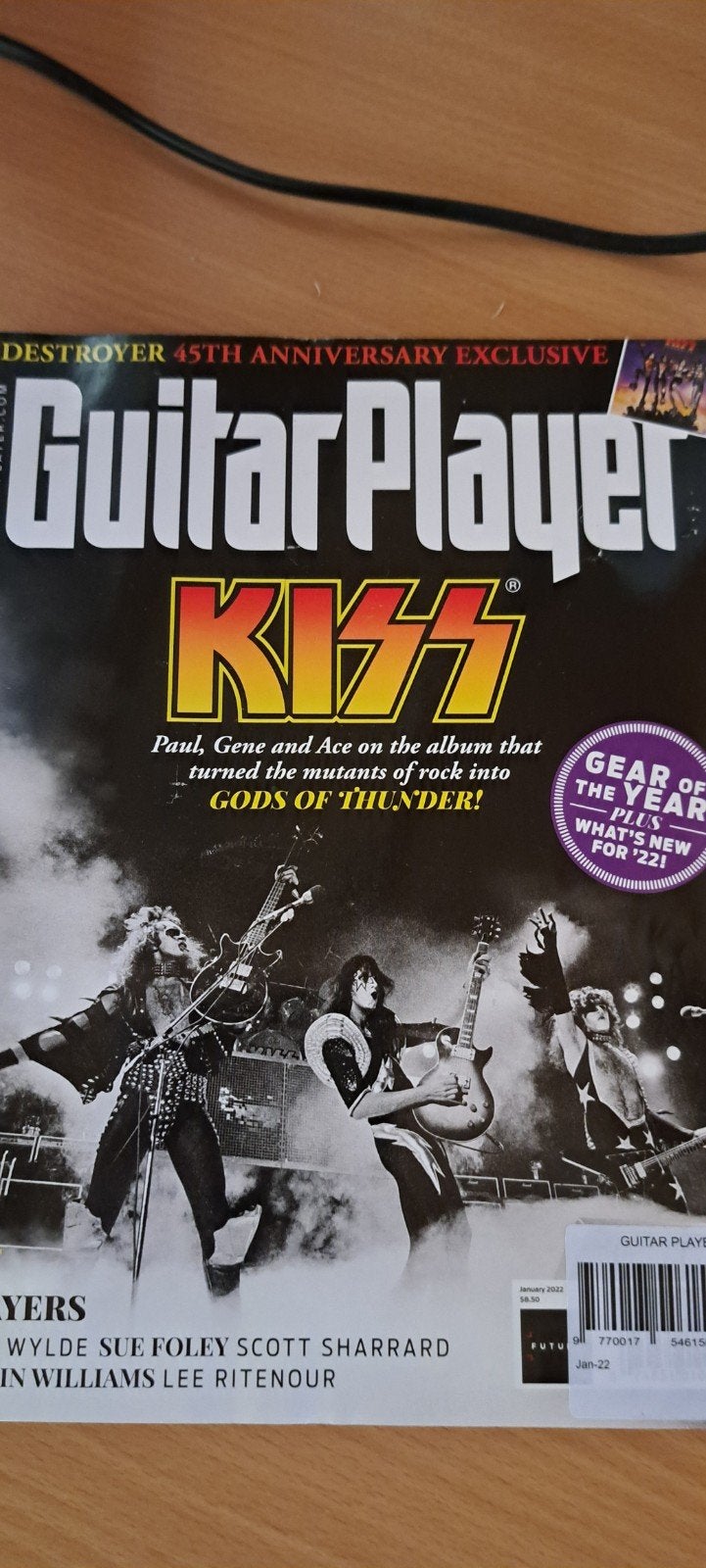 Guitar Player Magazine - KISS Cover - Januari 2022, Ophalen of Verzenden, Zo goed als nieuw