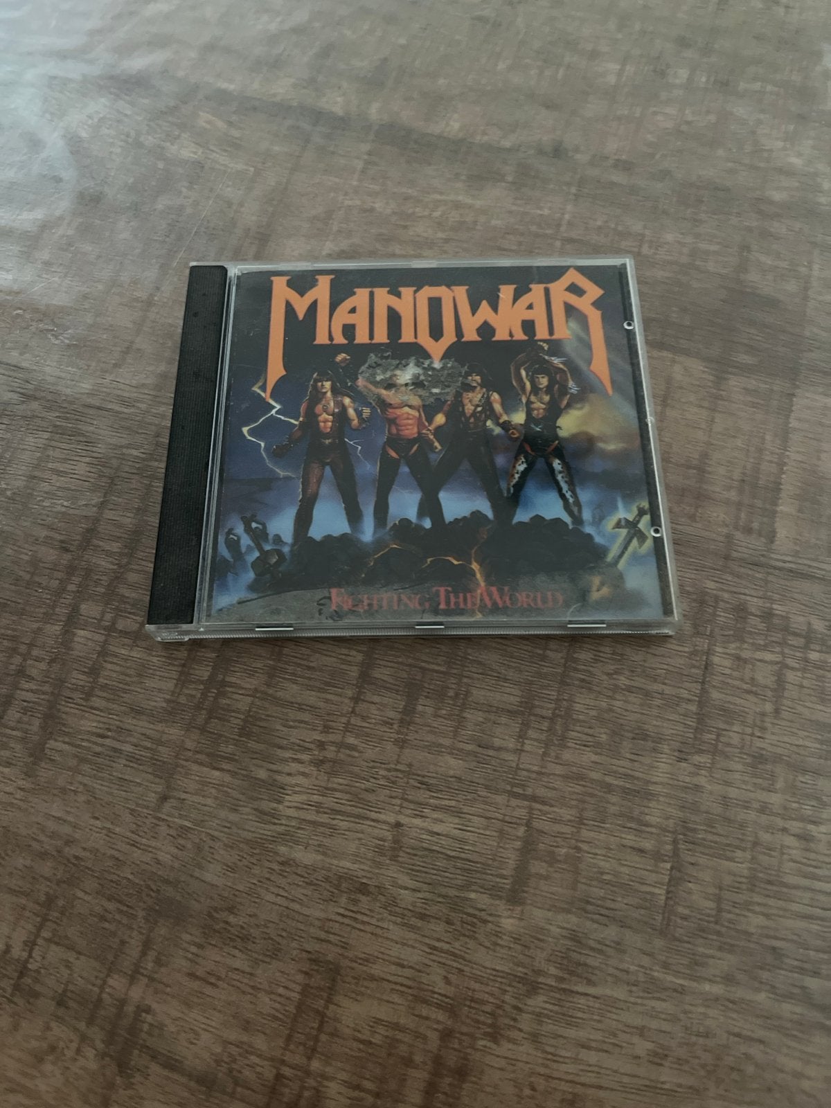 Manowar - Fighting The World CD (Heavy Metal), Ophalen of Verzenden, Zo goed als nieuw, Heavy metal, Album