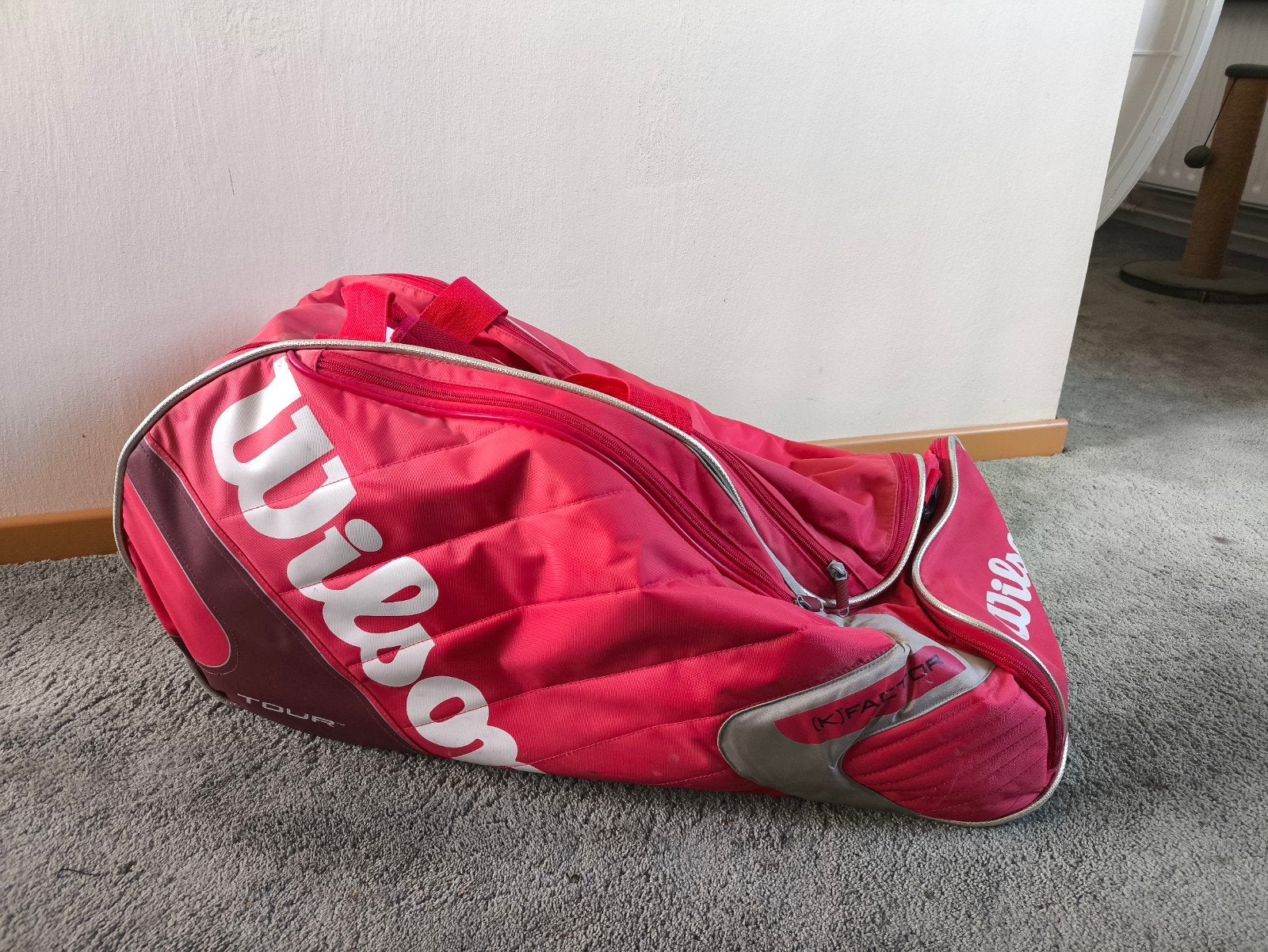 tas met 8 tennis rackets, Ophalen, Gebruikt, Racket, Wilson