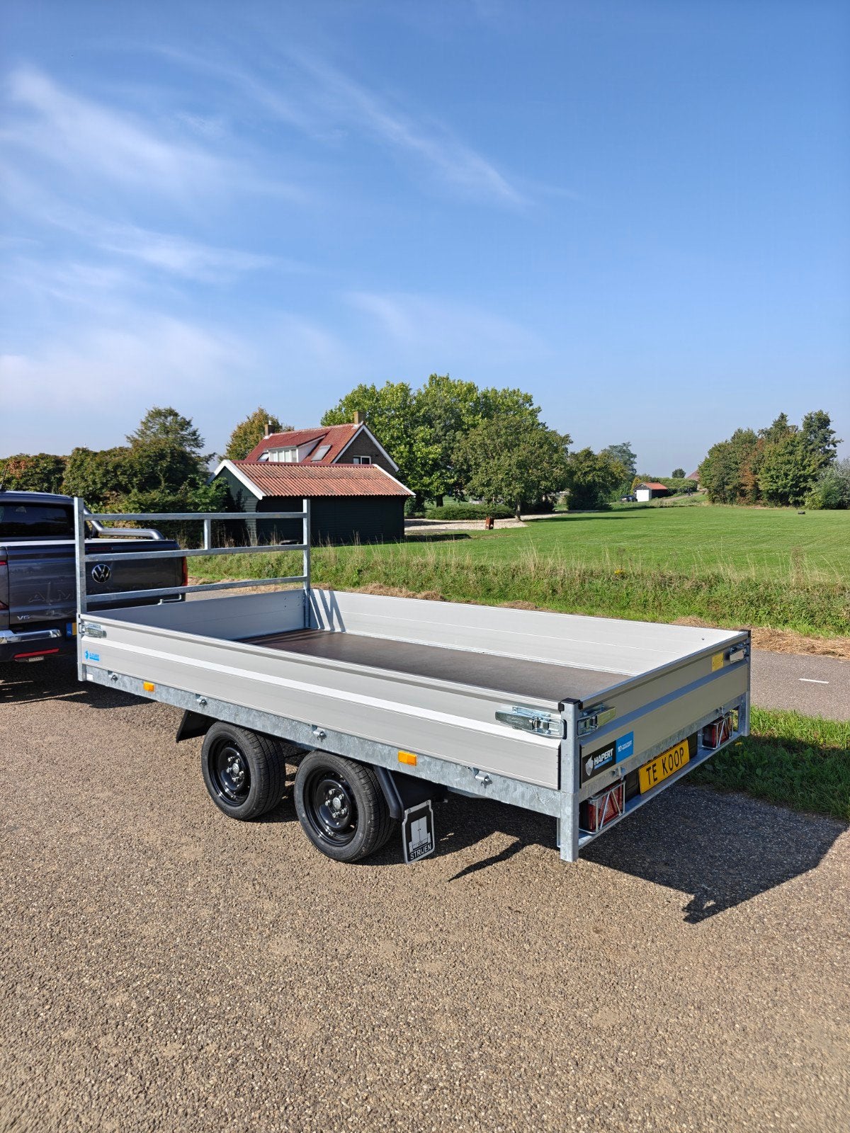 Demo Hapert plateau aanhanger 2700KG, Ophalen of Verzenden, Zo goed als nieuw