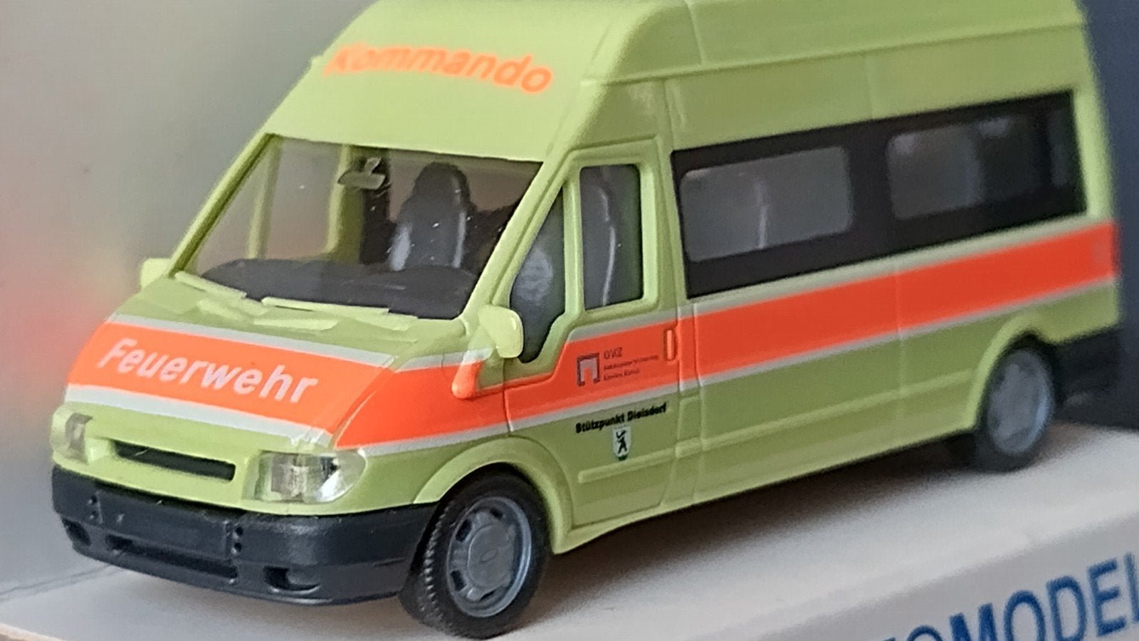 Ford Transit Feuerwehr Kommando 1;87 H0 Rietze Pol, Hobby en Vrije tijd, Modelauto's | 1:87, Auto, Verzenden, ., Rietze