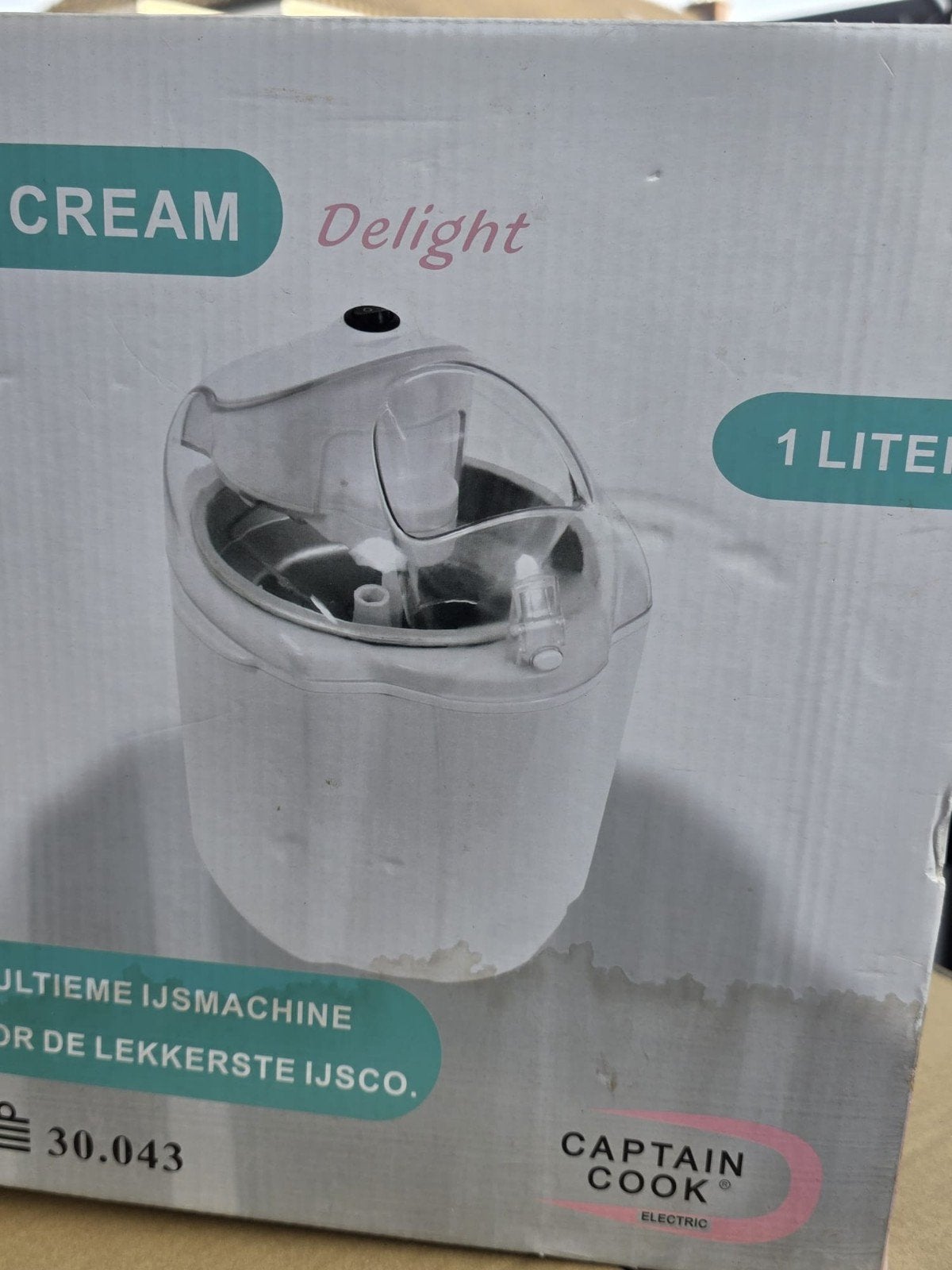 Captain Cook Ice Cream Delight IJsmachine 1 Liter, Ophalen of Verzenden, Nieuw