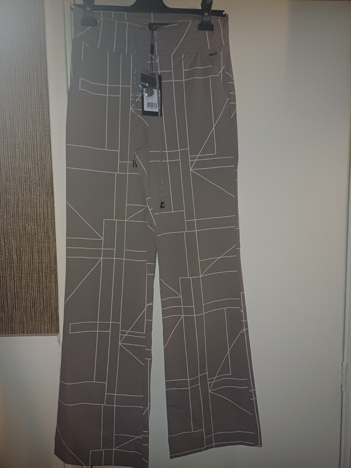 Mi piace travelbr straight leg XS  Taupe geometric pri, Mp, Mp, Beige, Nieuw