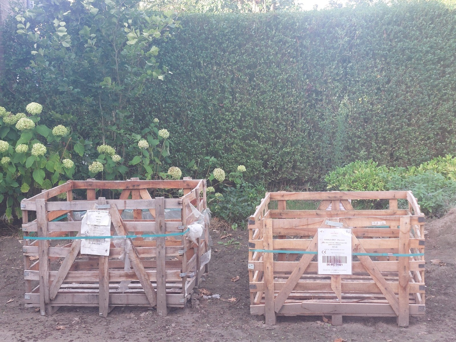 Gratis houten kratten/ pallets, Ophalen