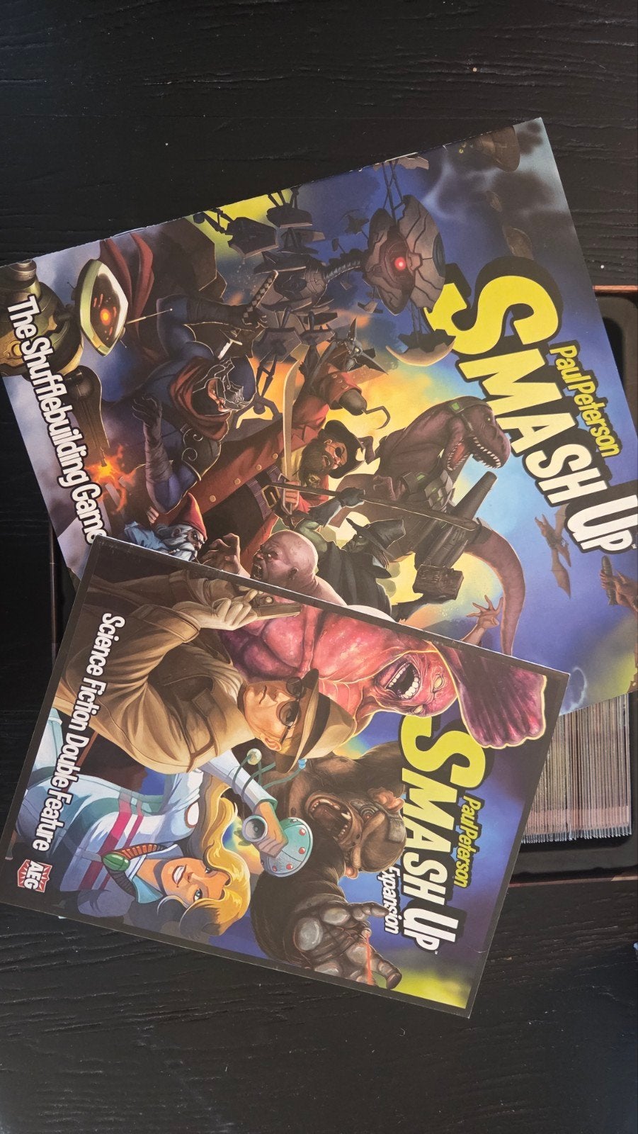 Smash Up: Inclusief uitbreiding, Een of twee spelers, Ophalen of Verzenden, Zo goed als nieuw, AEG