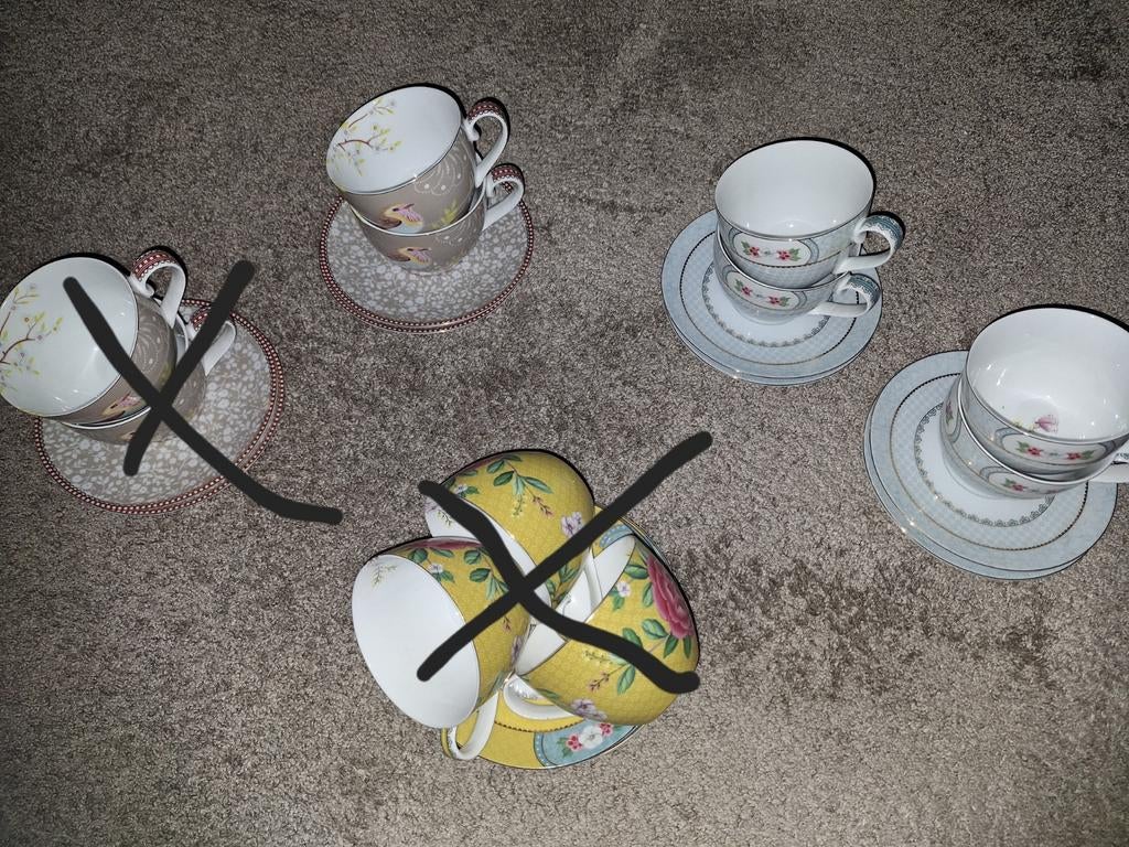 Mooie 3 setjes pip Studio Servies tekoop, Ophalen of Verzenden, Zo goed als nieuw, Overige materialen, Minder dan 25 cm