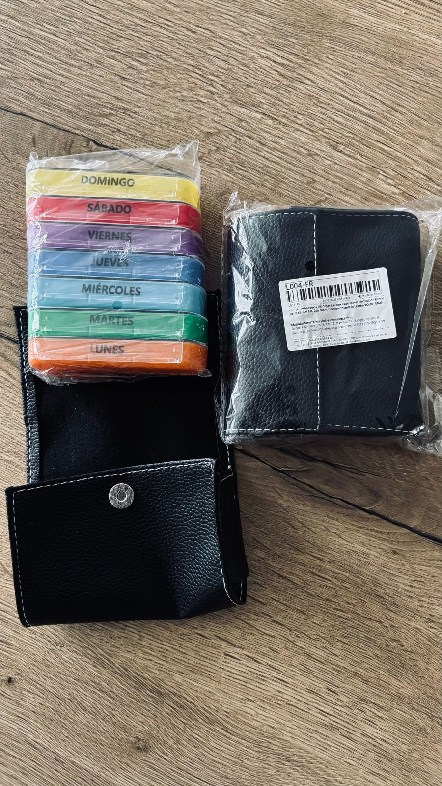 2x pillendoos in etui, Diversen, Verpleegmiddelen, Ophalen of Verzenden, Nieuw