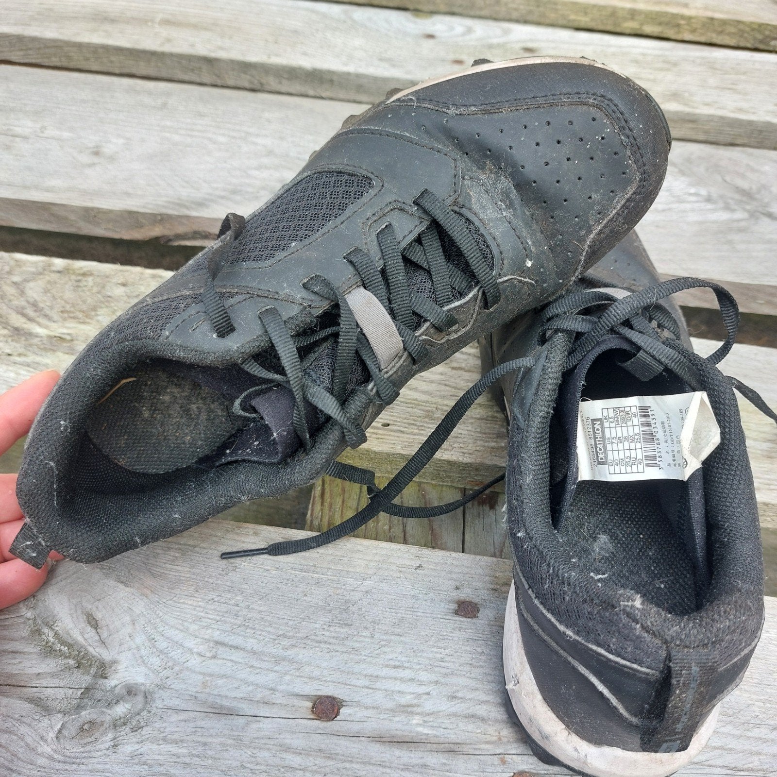 Decathlon MTB Fietsschoenen Maat 40 Zwart, Fietsen en Brommers, Fietsaccessoires | Fietskleding, Gebruikt, Dames, Schoenen, Overige maten