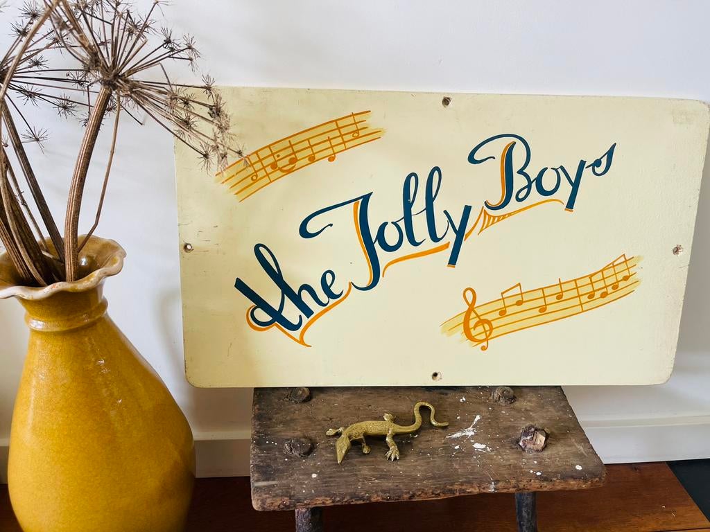 Uithangbord Jolly Boys sixties, Ophalen of Verzenden