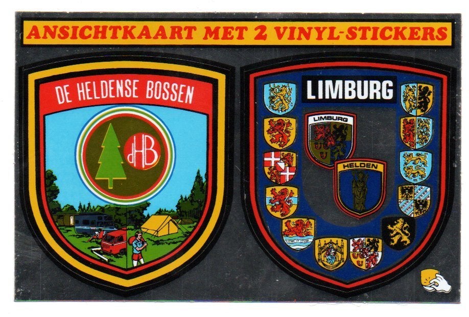 Stickerkaart De Heldense Bossen, Ophalen, 1980 tot heden, Ongelopen, Limburg
