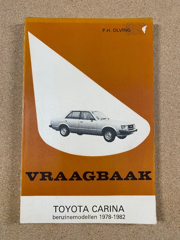P.H. Olving Vraagbaak Toyota Carina Benzine 1978-1982, Verzenden