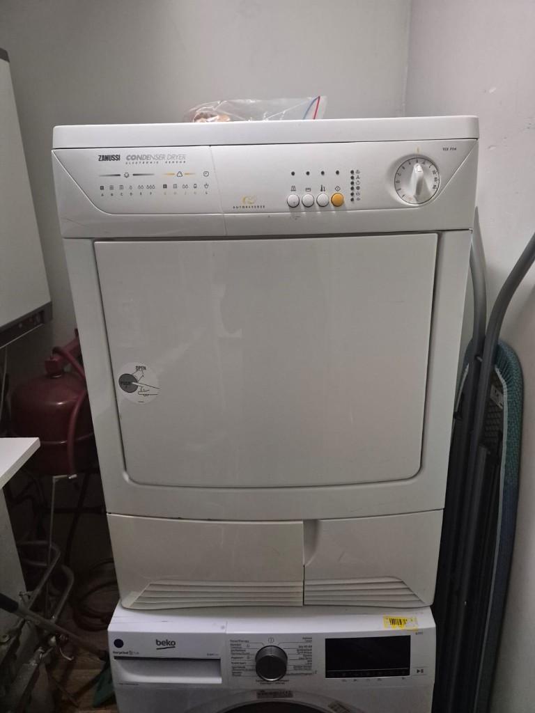 Refurbished Witte Zanussi Condense Droger, Ophalen, 4 tot 6 kg, Refurbished, Voorlader