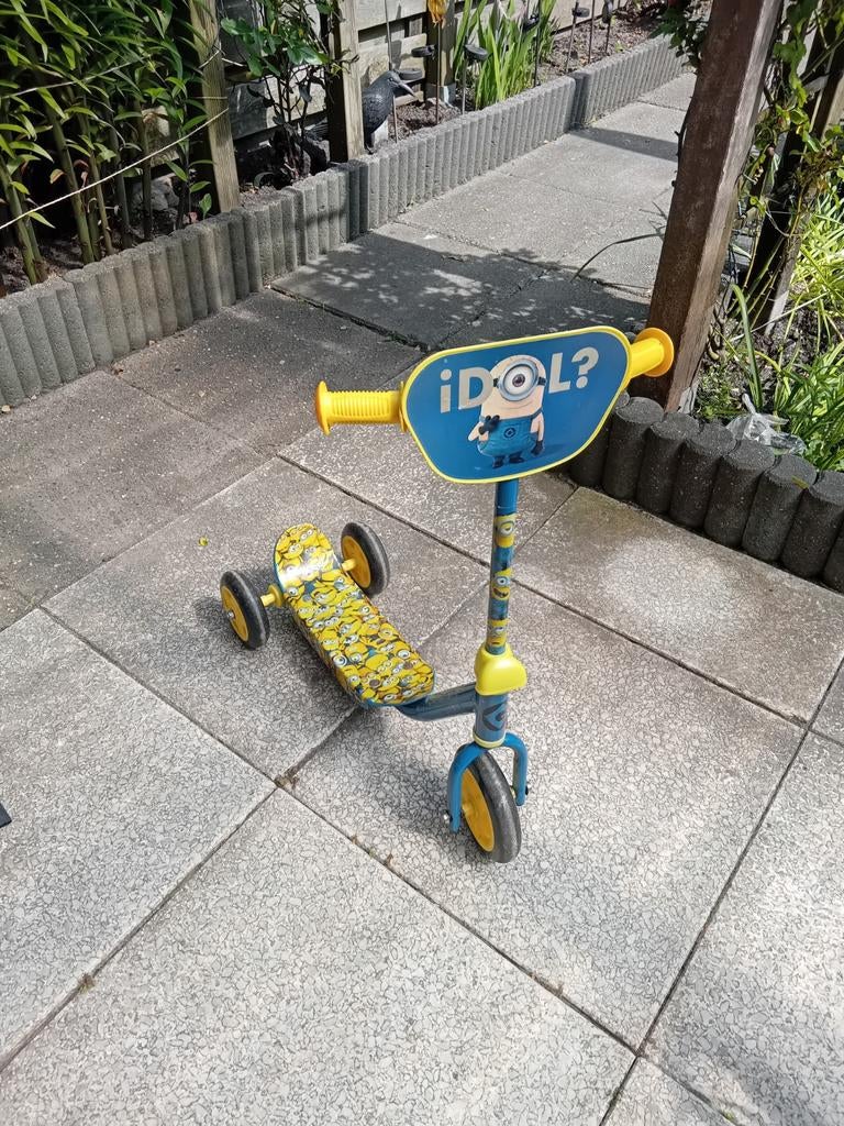 Kinderstep minions, Fietsen en Brommers, Steps, Ophalen, Gebruikt, Gewone step