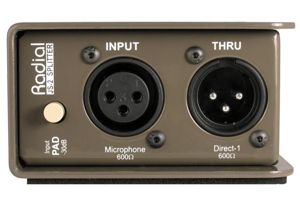 Radial JS2 passieve 2-way microfoonsplitter, Muziek en Instrumenten, Effecten, ., Overige typen, Nieuw, Ophalen of Verzenden