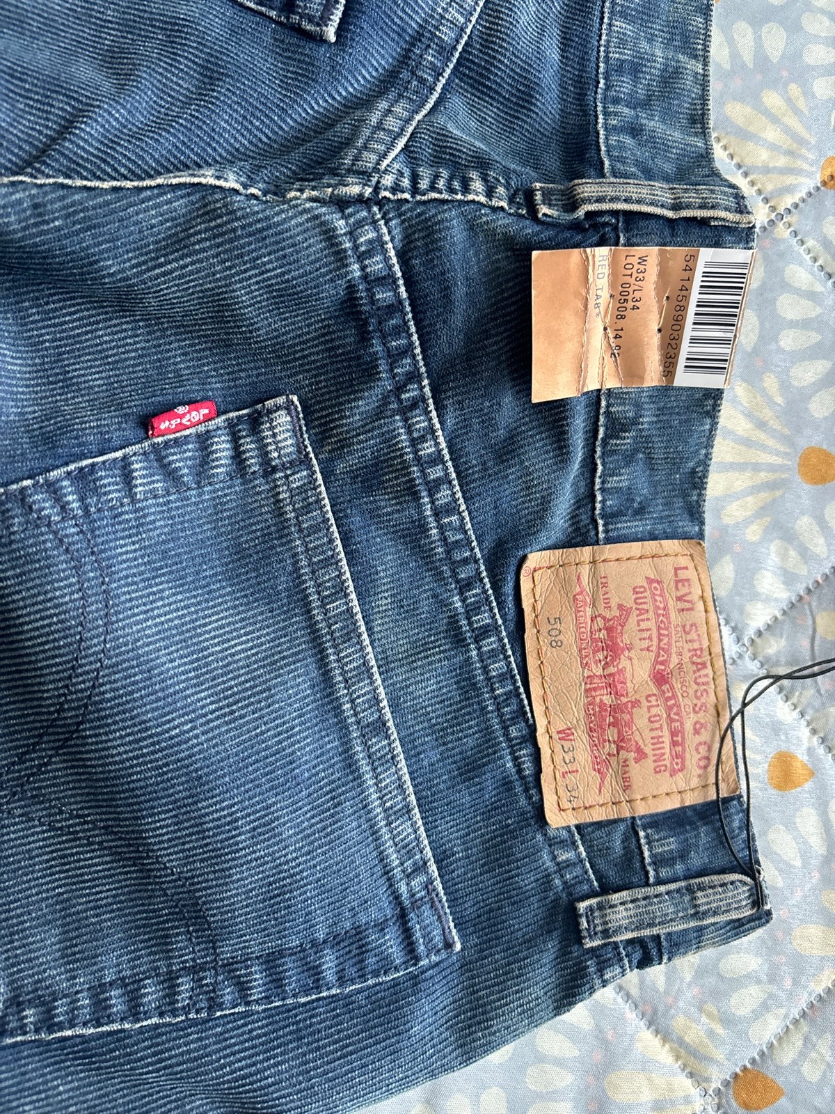 Nieuwe Levi's 508 Jeans - Maat W33/L34, Kleding | Heren, Ophalen of Verzenden, Nieuw, Blauw