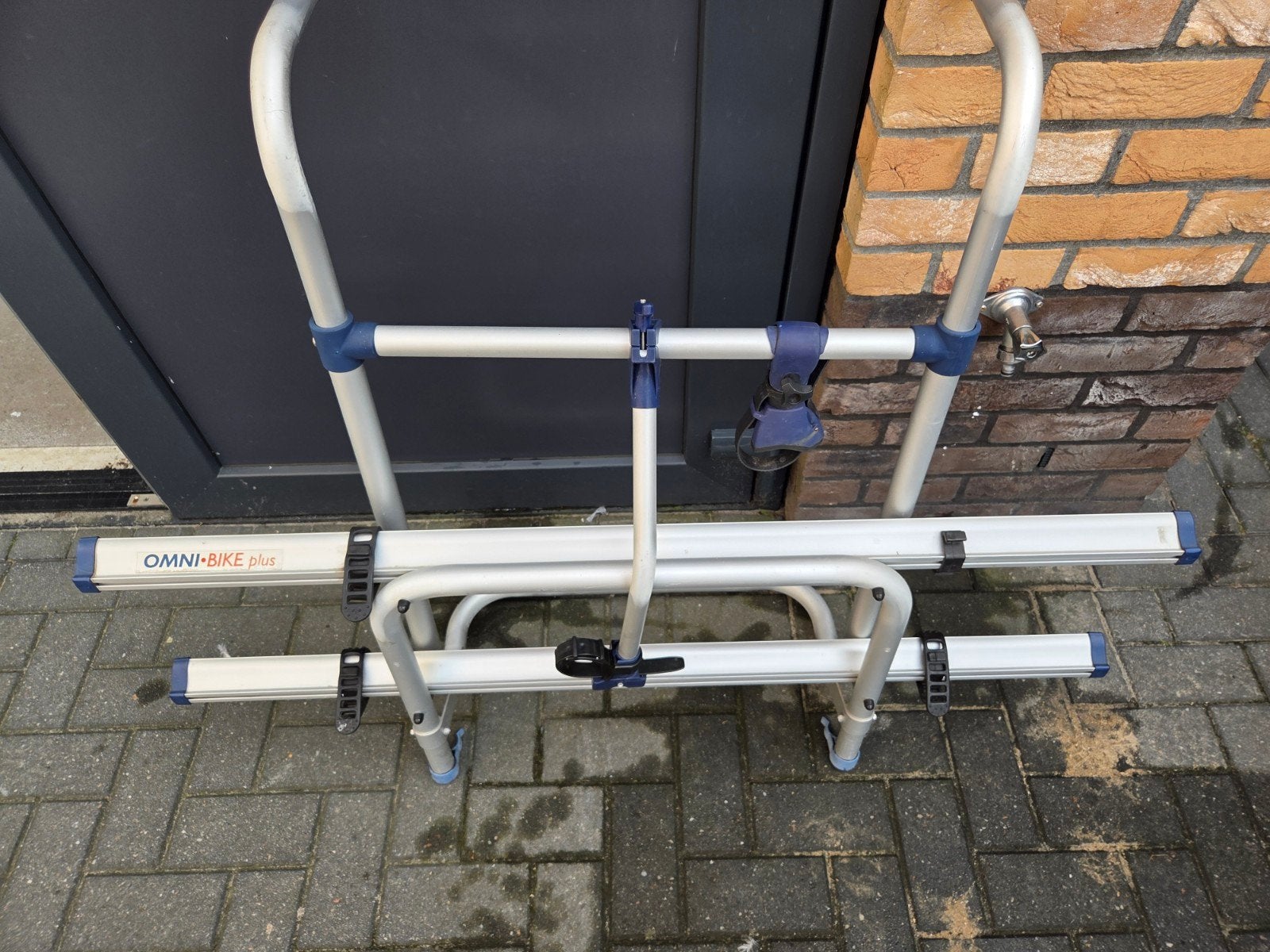 OMNI-BIKE Plus fietsendrager zonder bevestigingspunt, Caravans en Kamperen, Ophalen, Gebruikt