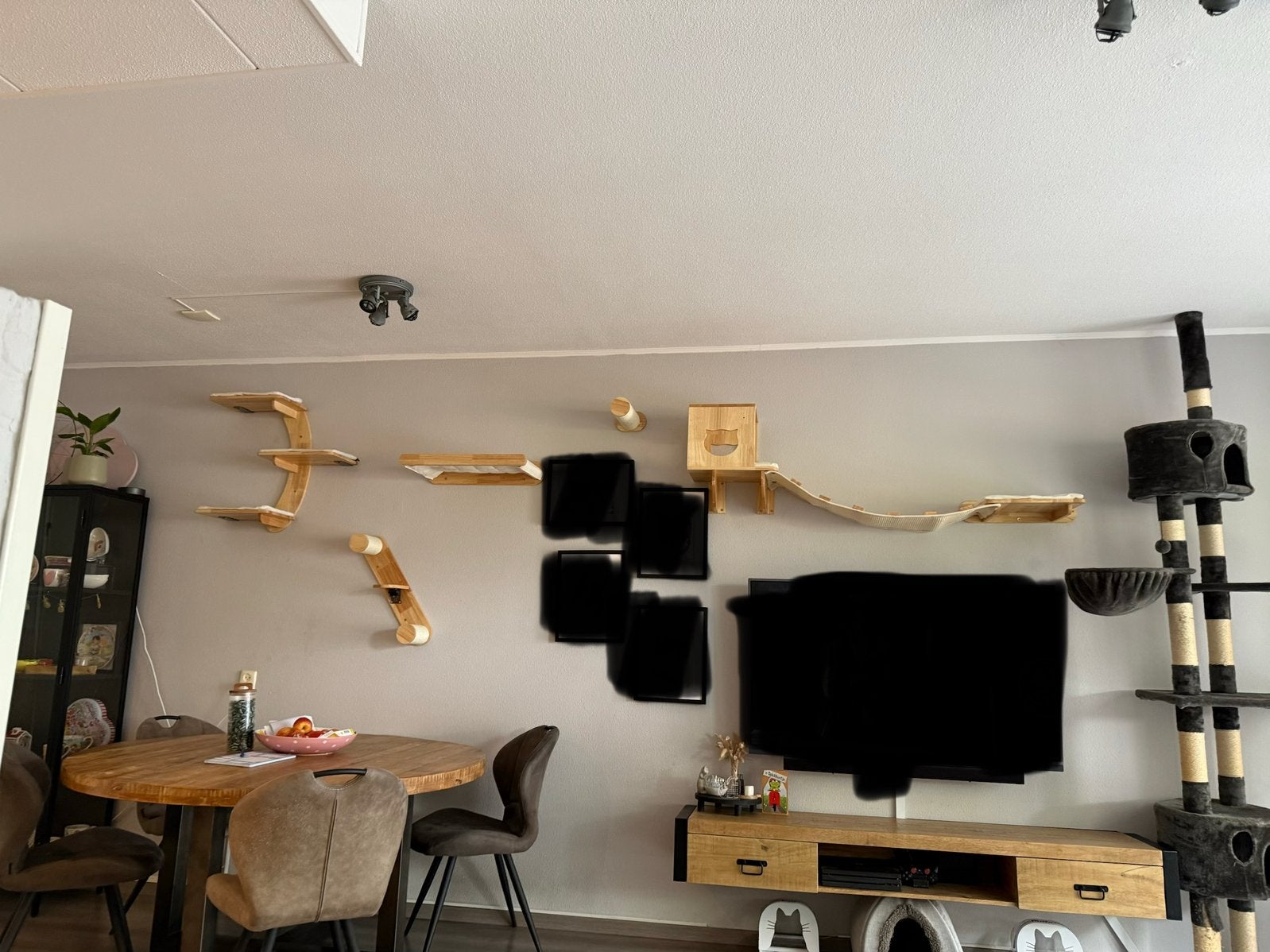 Complete katten muur krabpaal, Dieren en Toebehoren, Katten-accessoires, Ophalen, Zo goed als nieuw