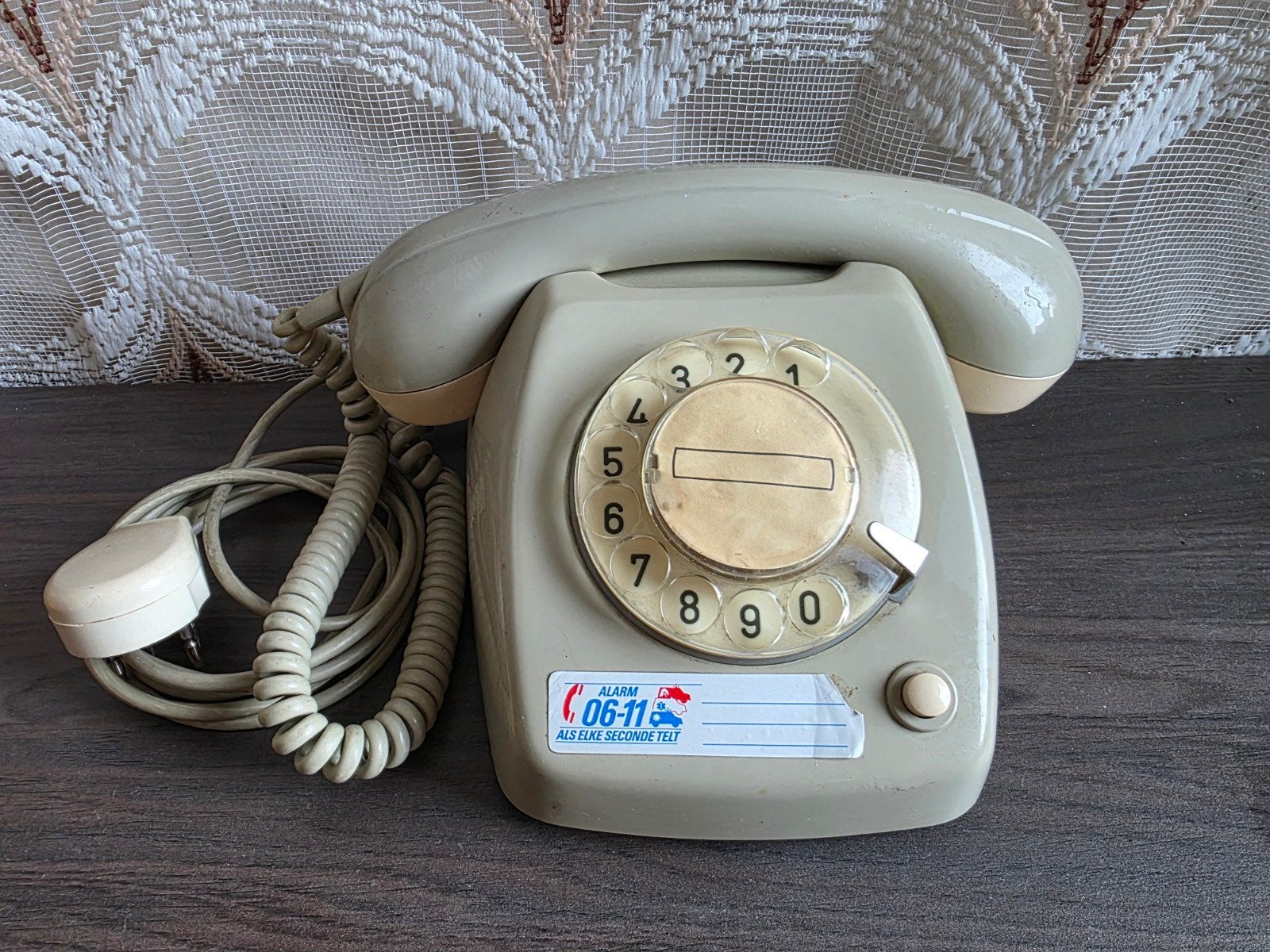 PTT T65 Telefoon met draaischijf- decoratief- jaren 70, Onbekend, Met draaischijf, Ophalen of Verzenden, Onbekend