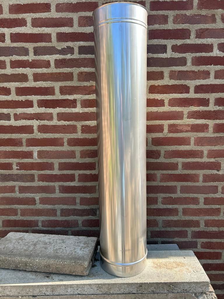 Nieuwe enkelwandige kachelpijp 200mm, 100cm, Huis en Inrichting, Kachels, Ophalen, Nieuw, Hout, Houtkachel