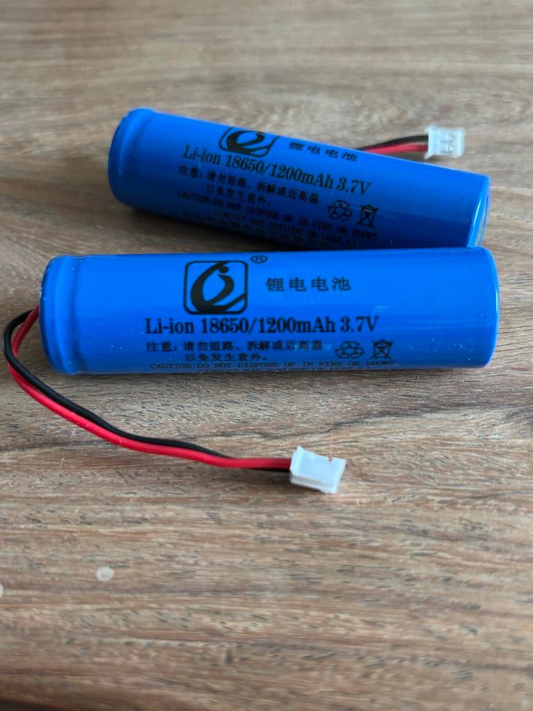 Li-ion 18650/1200mAh 3.7V Batterijen (Meerdere), Ophalen of Verzenden, Gebruikt, Oplaadbaar