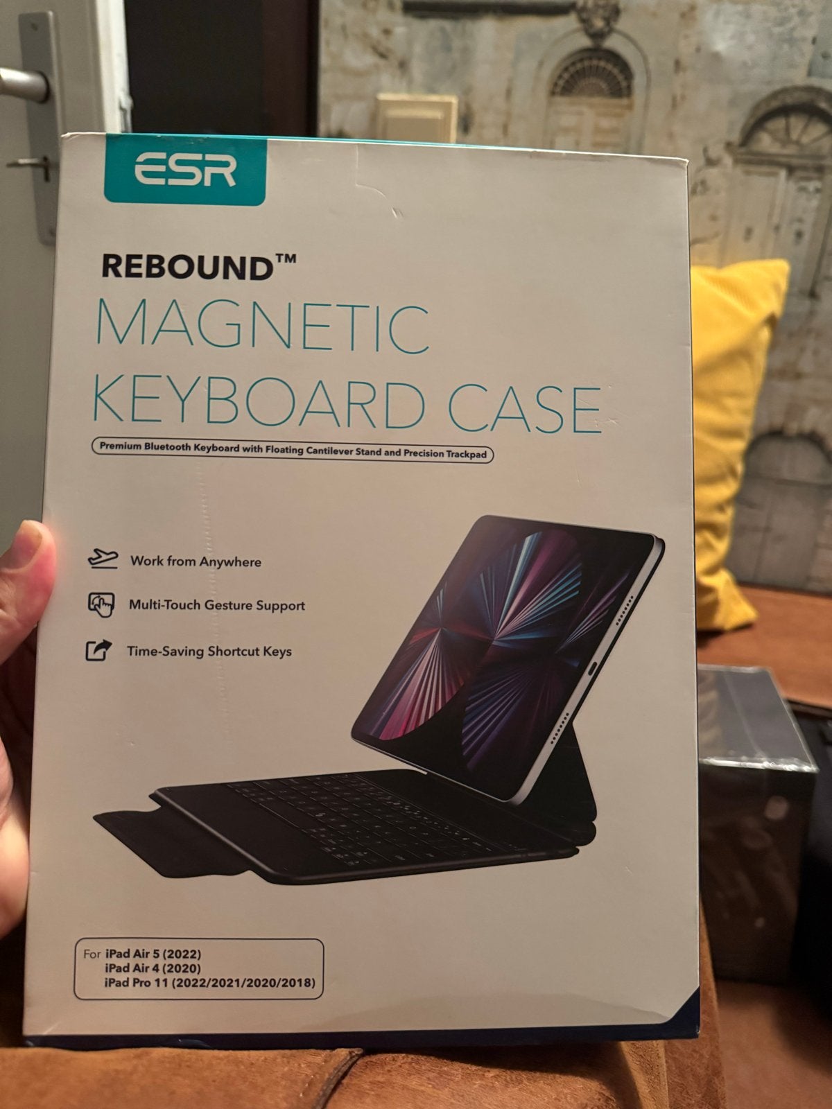 ESR Rebound Magnetisch Toetsenbord Hoes voor iPad Air/Pro, Draadloze ontvanger, Nieuw, Ophalen of Verzenden, Draadloos