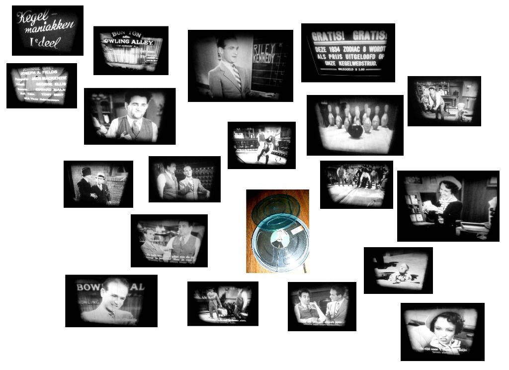 8mm film Unlucky Strike 1934 - comedy Lost Film Chandler N8, Ophalen of Verzenden, 8mm film