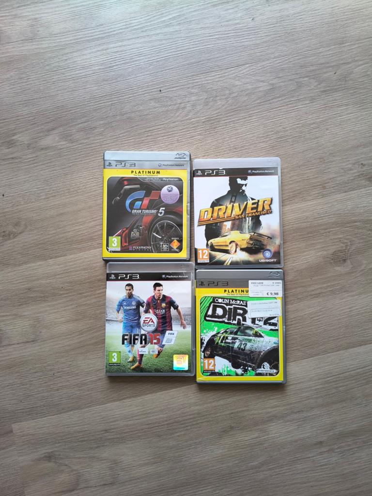 PS3 Games Bundel: Gran Turismo 5, Driver, FIFA 15, DiRT 2, Spelcomputers en Games, Games | Sony PlayStation 3, Gebruikt, 1 speler