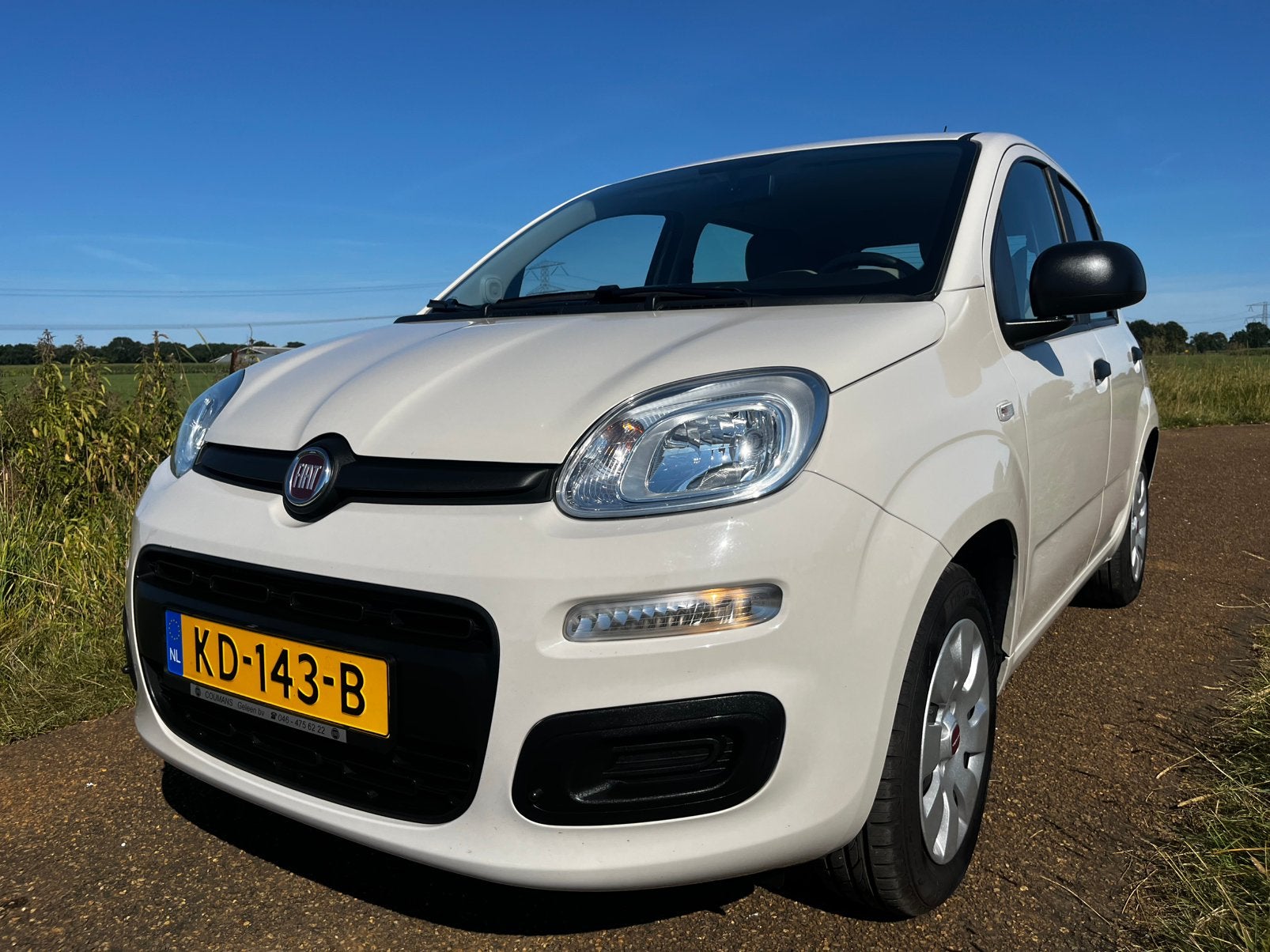 Fiat Panda 0.9 Twinair Turbo Automaat | Airco | Nieuwe apk, Auto's, Stof, 40 €/maand, Panda, Beige