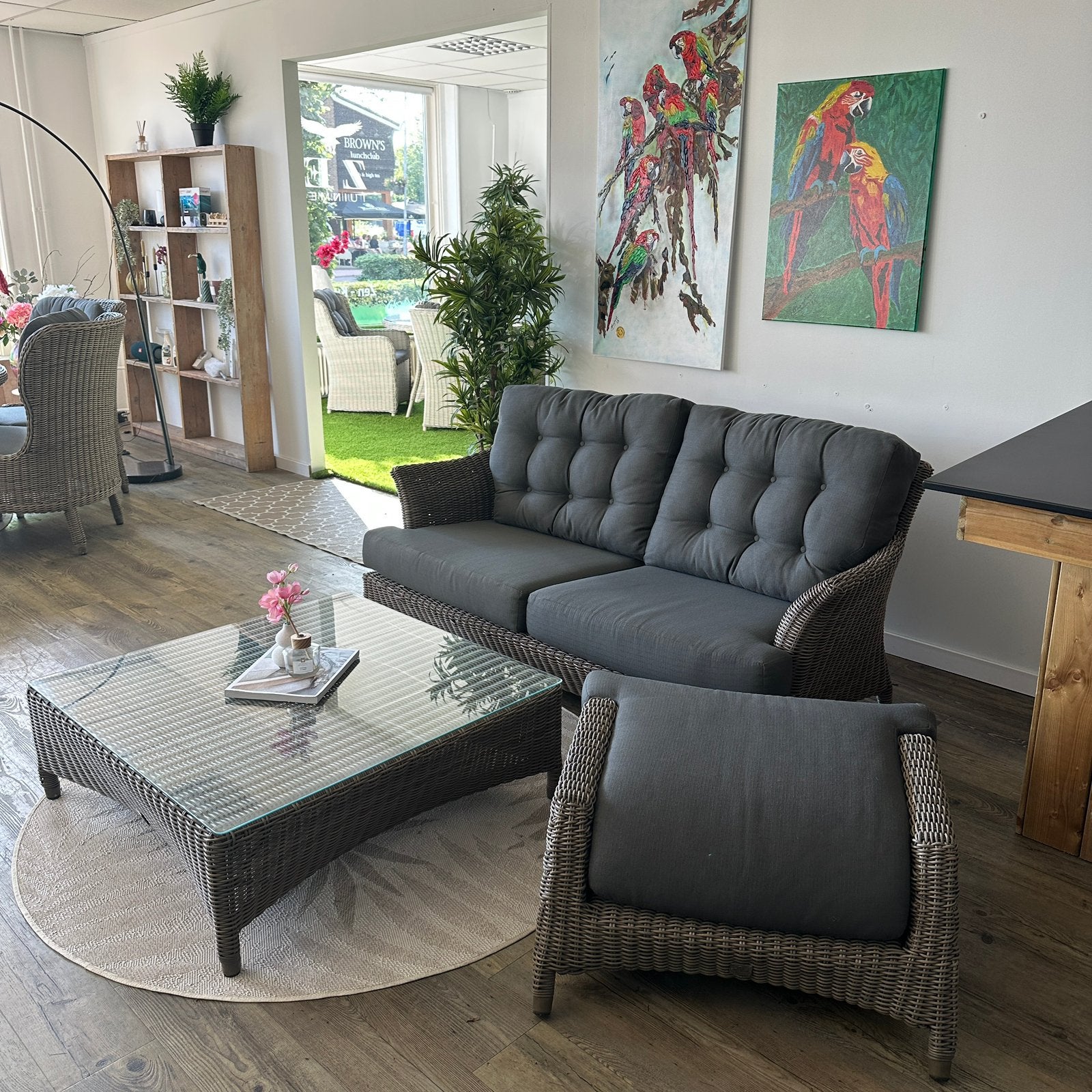 4 Seasons Outdoor (4SO) Loungeset / Tuinset wicker TWV €3500, Verzenden, ., Wicker, .