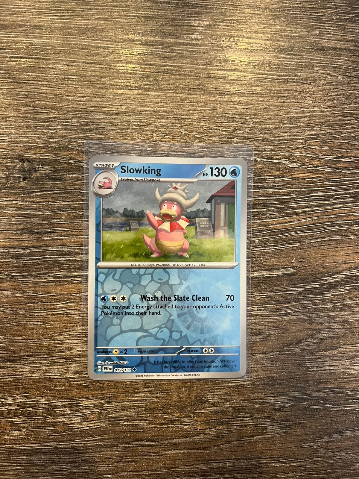 Slowking PRE 019/131 reverse holo, Ophalen of Verzenden, Zo goed als nieuw