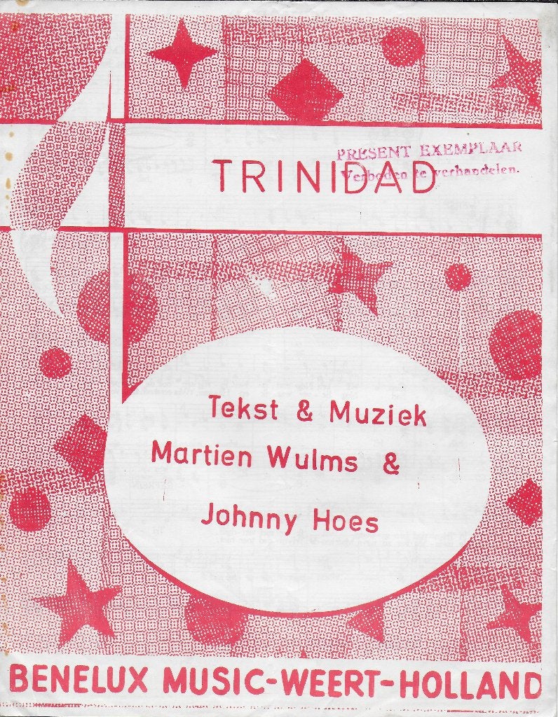 Bo518 bladmuziek trinidad door martin wulms & johnny hoes, Muziek en Instrumenten, Zang, Gebruikt, Ophalen of Verzenden, Artiest of Componist