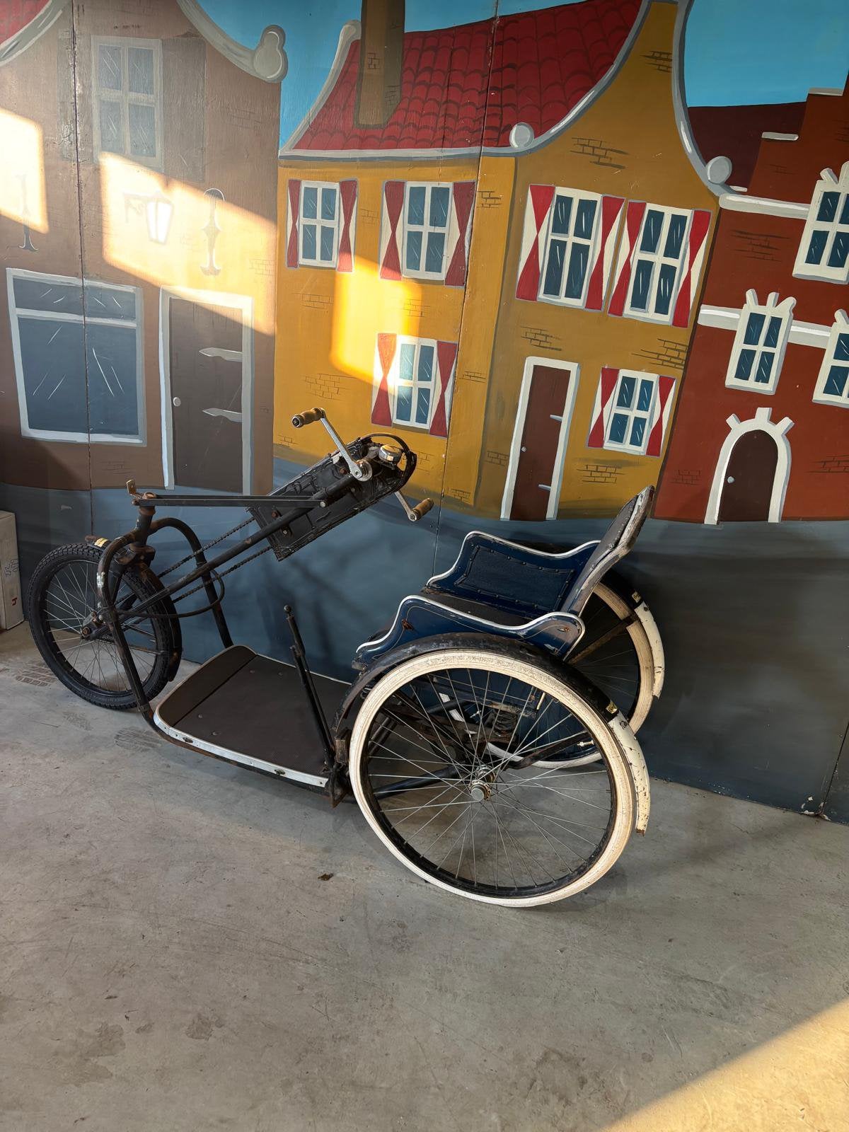Antieke invalidefiets - opknapper, Ophalen, Gebruikt