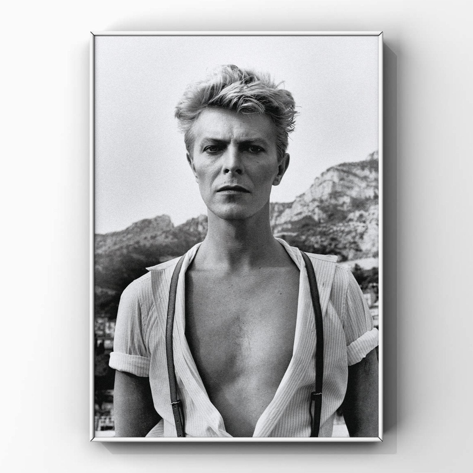 1x helmut newton David Bowie in Monte Carlo 1983 foto, Ophalen, Zo goed als nieuw, Minder dan 50 cm, Schilderij