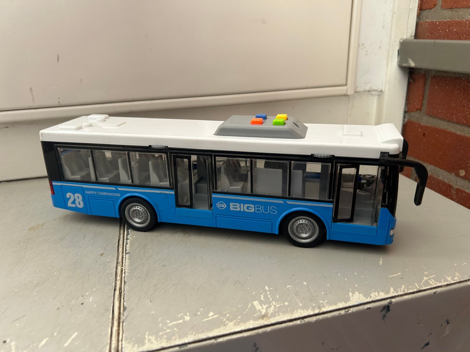 Realistische speelgoed stadsbus met licht en geluid -m, Ophalen of Verzenden, Gebruikt, Bus of Vrachtwagen, SIKU