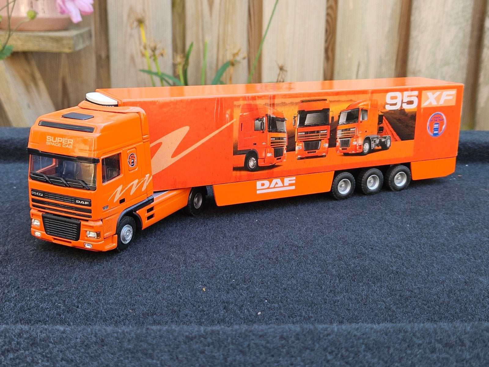 Liocar Daf 95XF Demo koeler spacecab oranje, Ophalen of Verzenden, Zo goed als nieuw, Bus of Vrachtwagen, Lion Toys