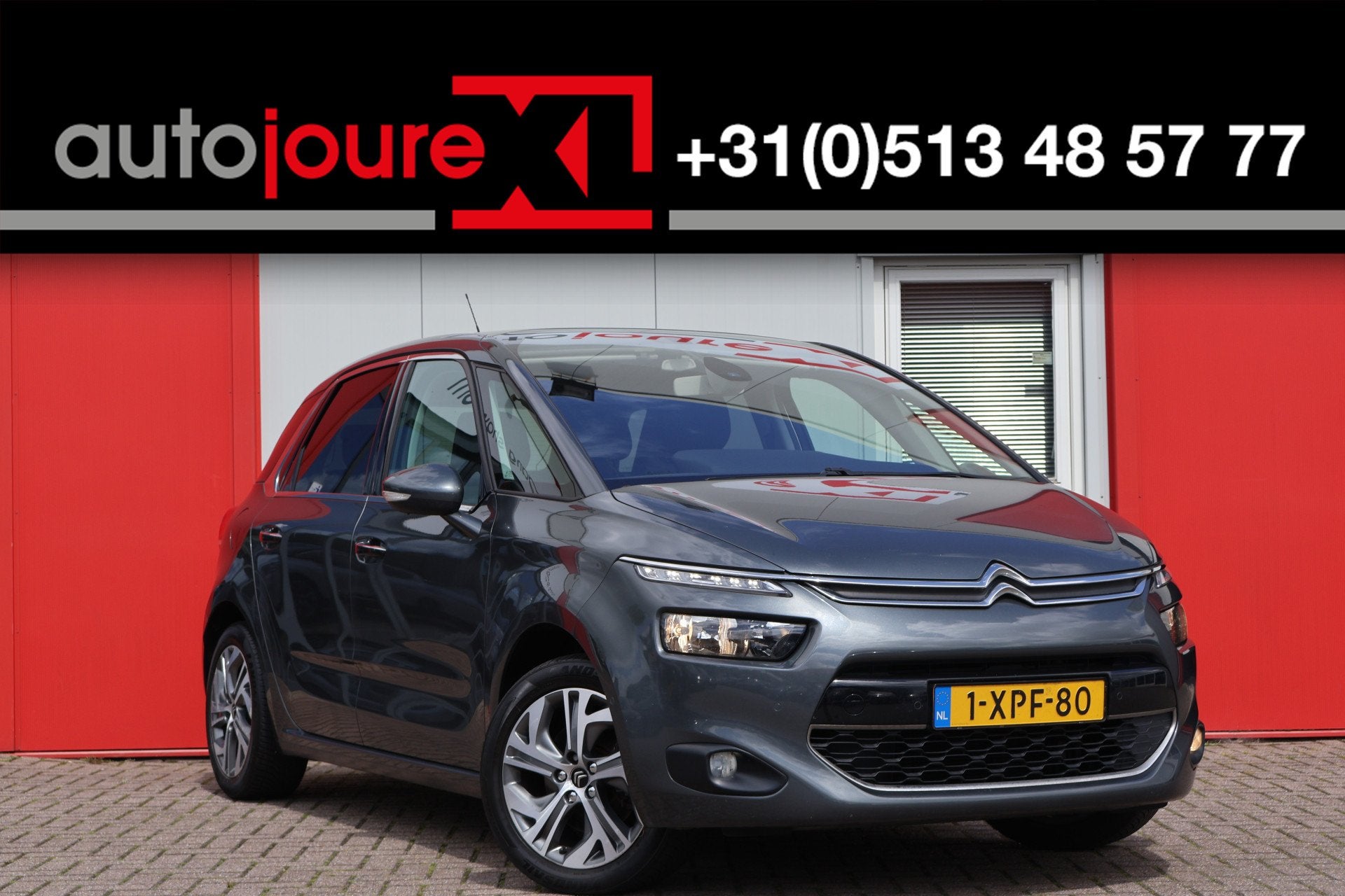 Citroën C4 Picasso 1.6 THP Intensive (bj 2014), Auto's, Voorwielaandrijving, Stof, Gebruikt, Zwart