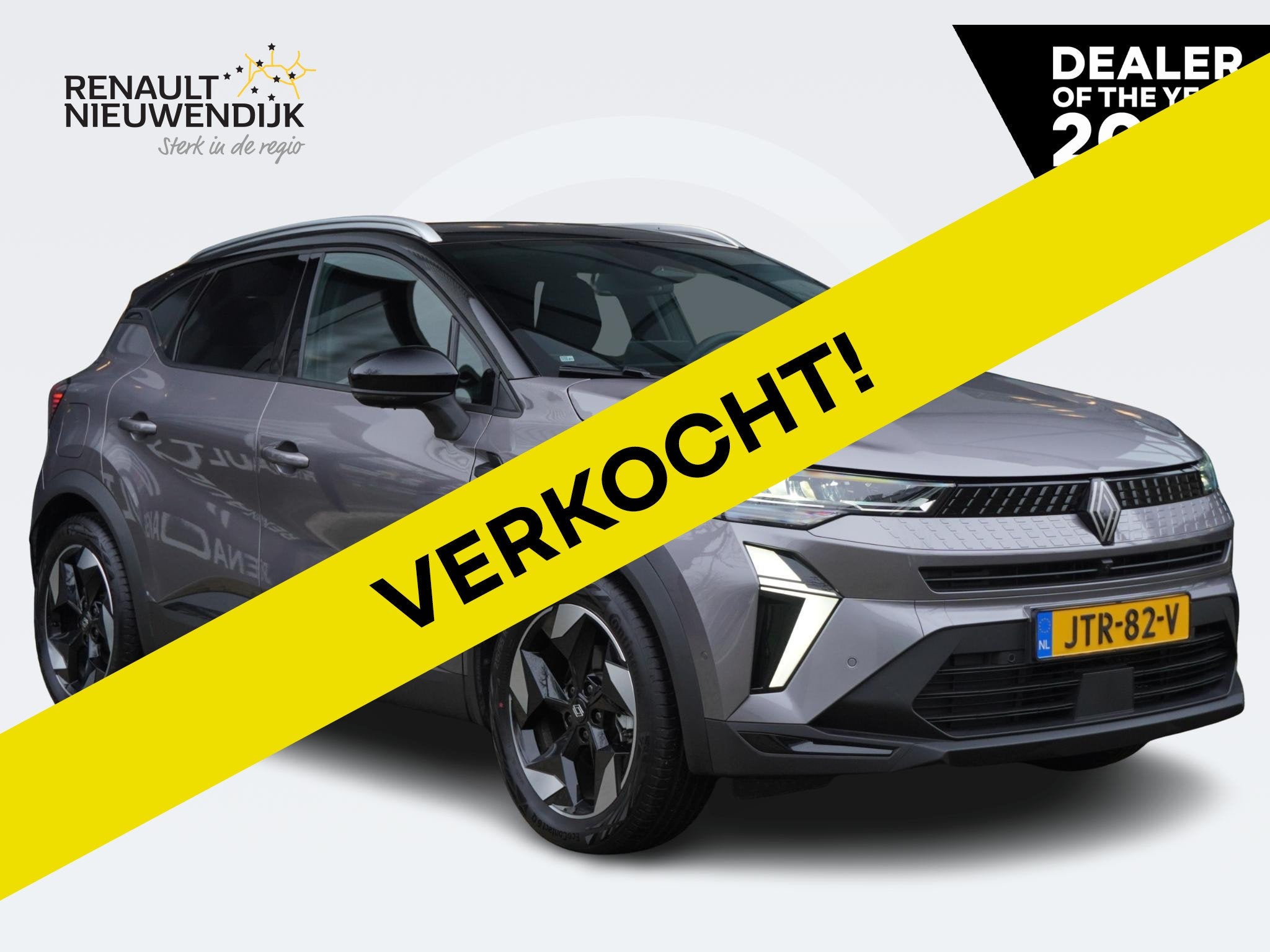 Renault Captur 1.6 E-Tech full hybrid 145 techno AUTOMAAT /, Gebruikt, 4 cilinders, Leder en Stof, Origineel Nederlands