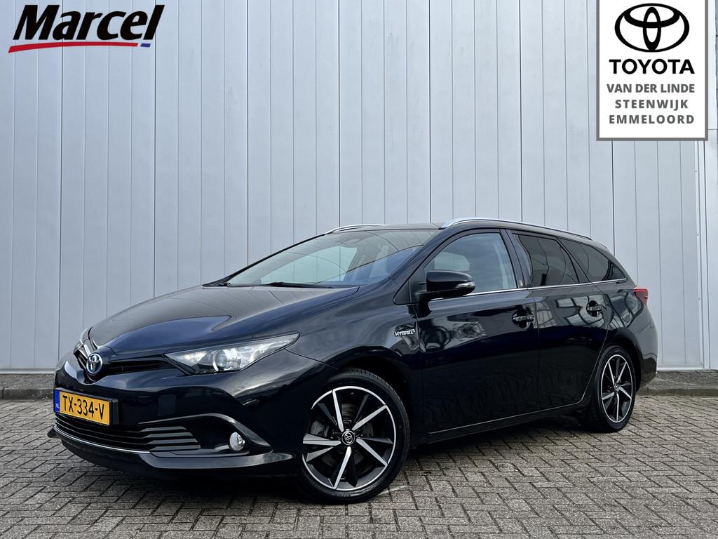 Toyota Auris Touring Sports 1.8 Hybrid Dynamic Dealer Onderh, 12 maanden, Stof, Gebruikt, Zwart