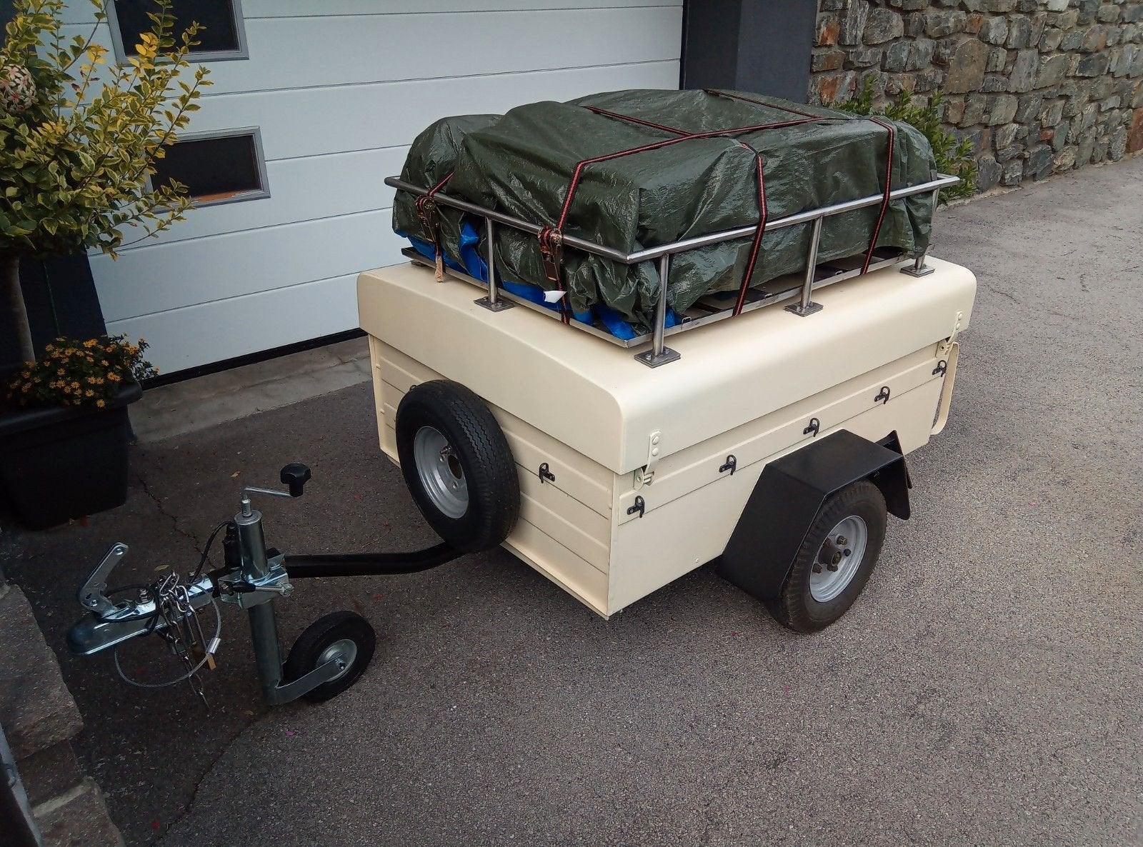 Compacte bagage aanhangwagen met imperiaal, Ophalen, Gebruikt, Overige typen