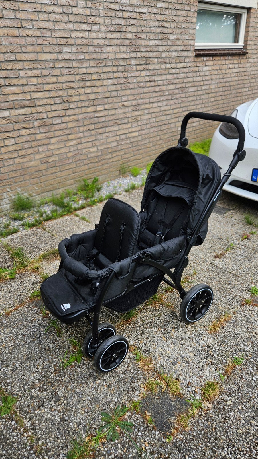 Deryan Elena Duobuggy Zwart - Zo goed als nieuw!, Ophalen, Zo goed als nieuw, Overige merken, Verstelbare rugleuning