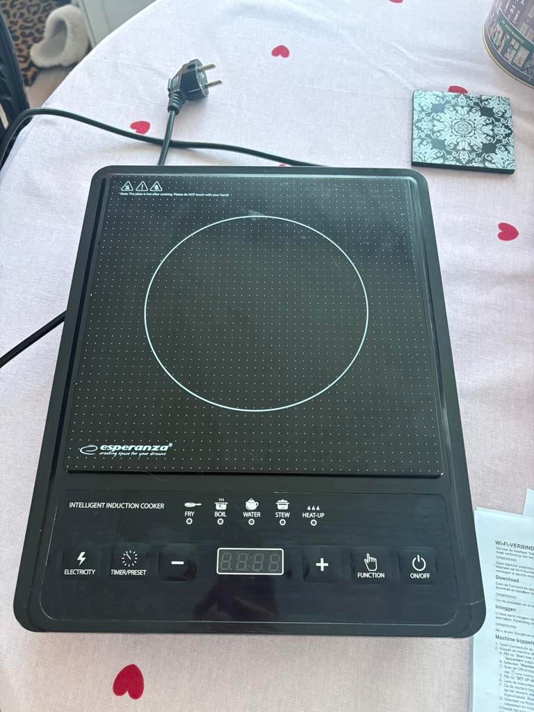 Induction cooker, Witgoed en Apparatuur, Kookplaten, Gebruikt, Vrijstaand, Elektrisch, 3 kookzones of minder, Ophalen