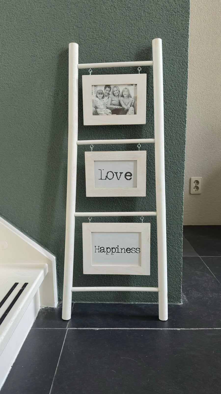 Fotolijst ladder, Ophalen, 90 cm, Met sierrand, Zo goed als nieuw