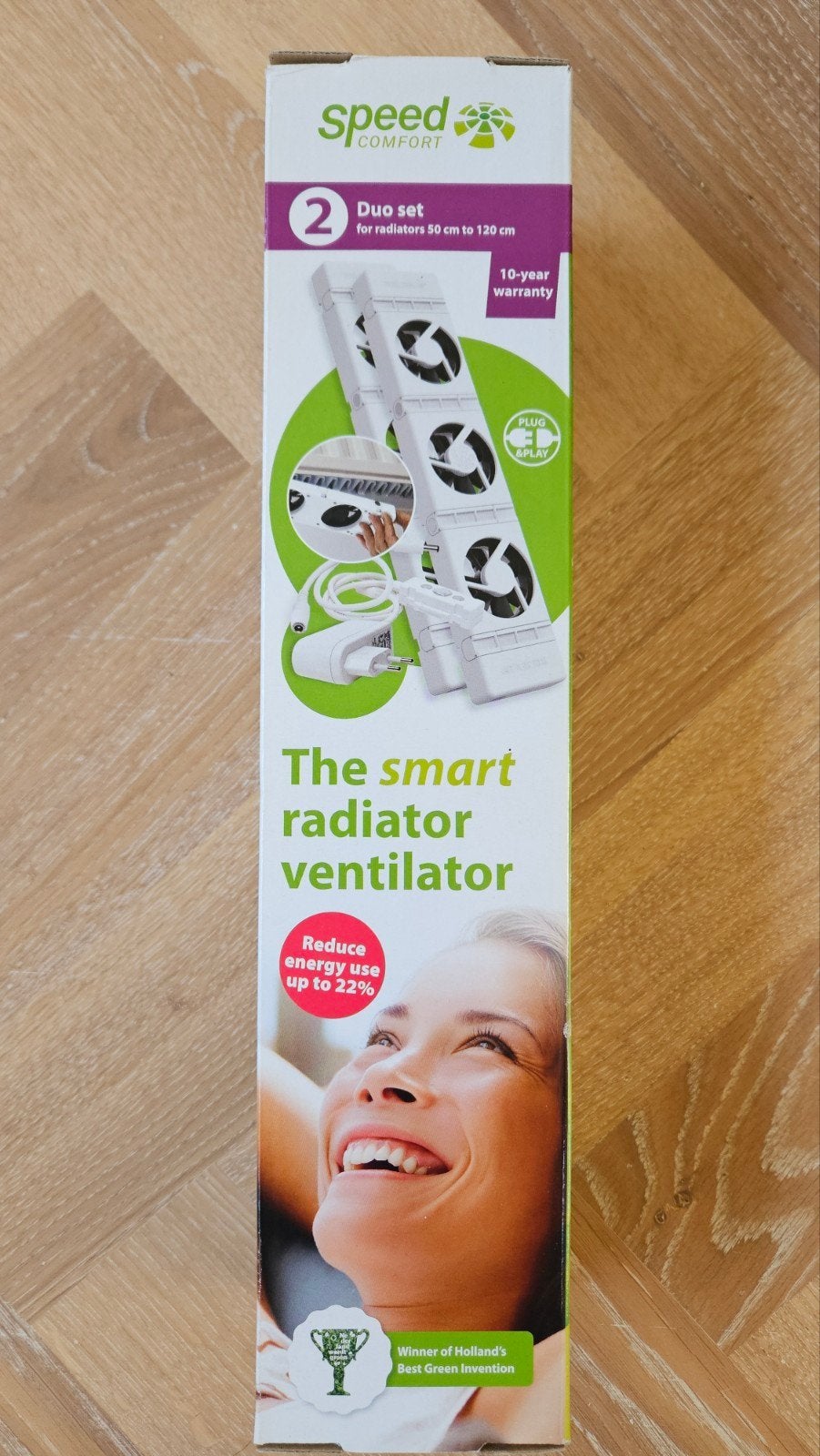 SpeedComfort Duo set slimme radiator ventilator, Doe-het-zelf en Verbouw, Minder dan 30 cm, Radiator, Nieuw, Minder dan 60 cm