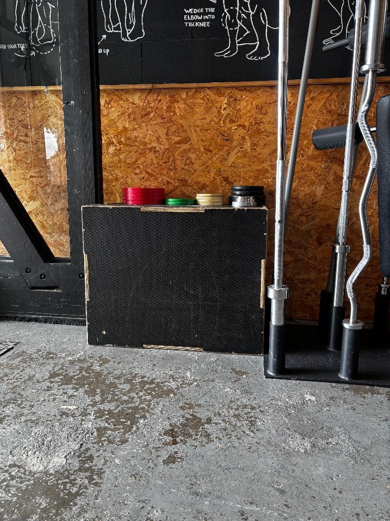 houten plyo box, Sport en Fitness, Ophalen, Gebruikt, Overige typen