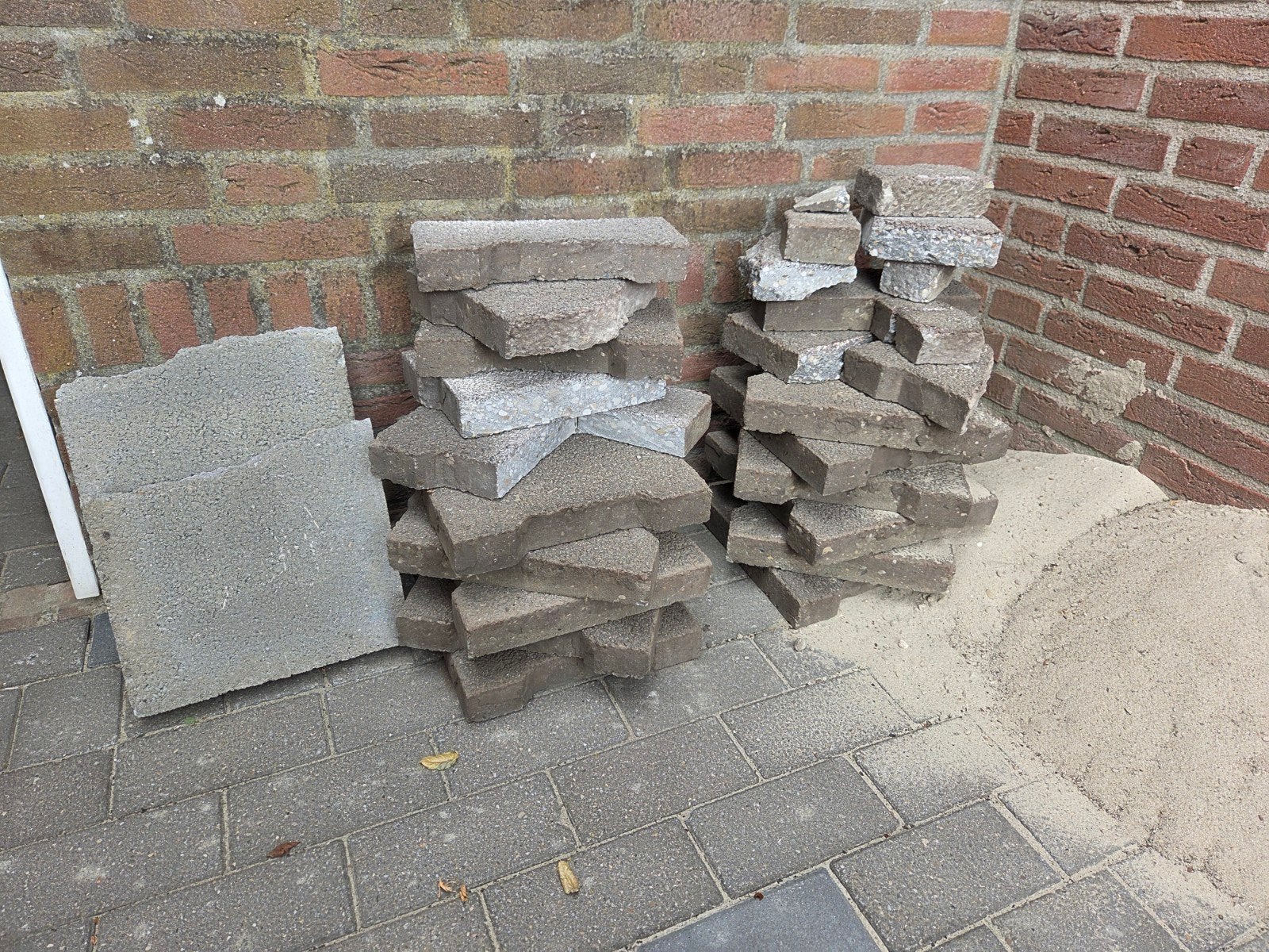 GRATIS stoeptegels 30x30cm, Ophalen, Gebruikt, Minder dan 5 m², Beton