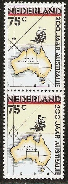 Nederland 1411 paartje v Australië., Postzegels en Munten, Postzegels | Nederland, Verzenden, Postfris