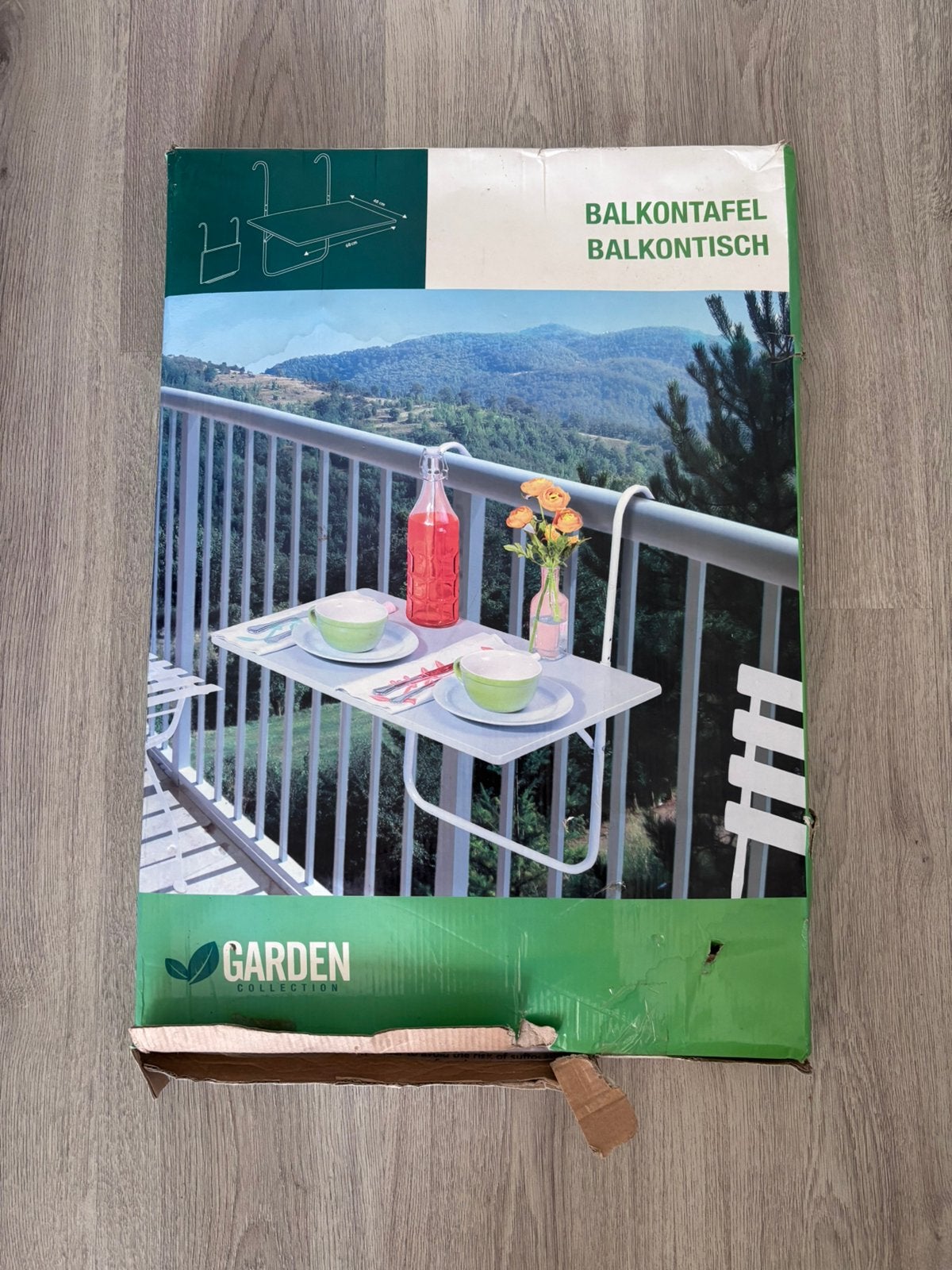 Nieuw: Handige Hangende Balkontafel, Ophalen, Nieuw, Rechthoekig, Kunststof