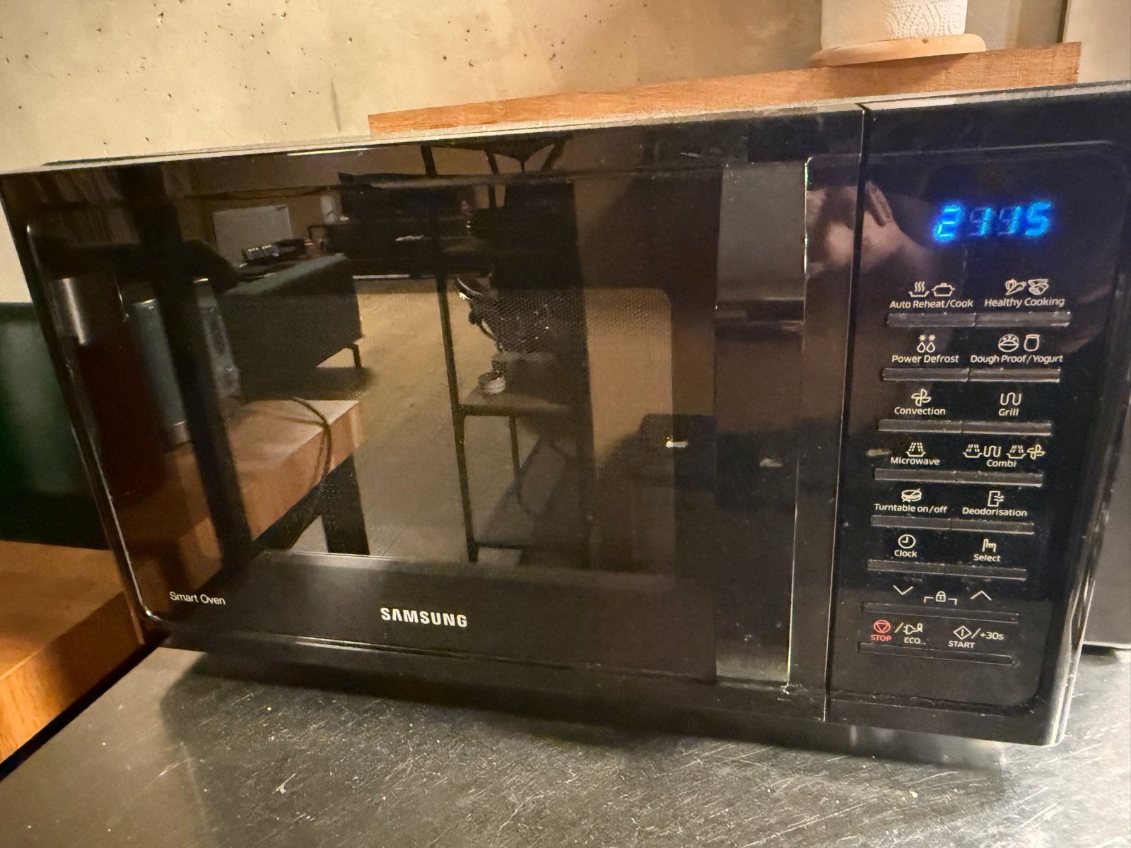 Samsung combimagnetron 28L heteluchtoven en grill, Ophalen, Combimagnetron, 60 cm of meer, Grill