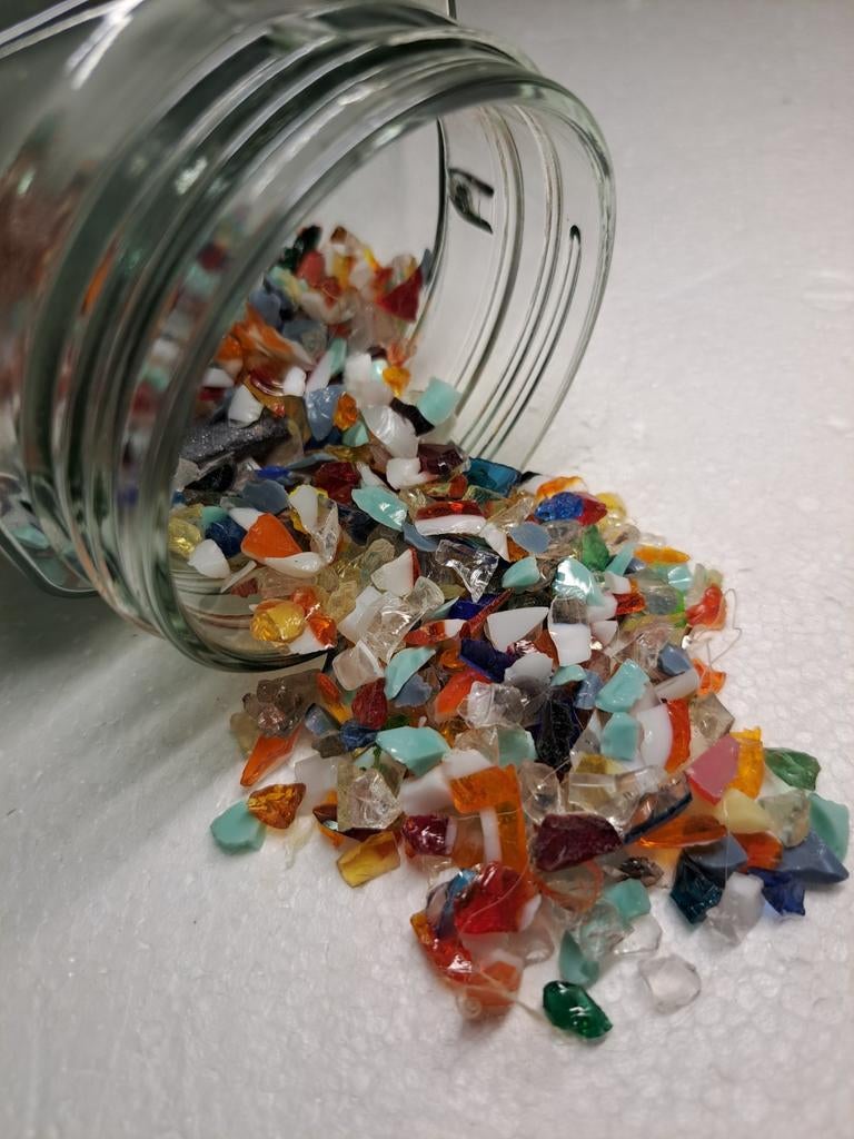 Glas stukjes, Hobby en Vrije tijd, Ophalen of Verzenden