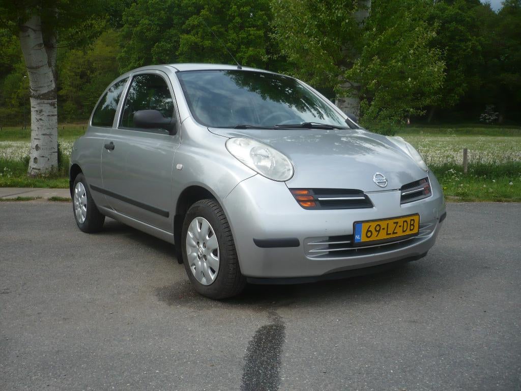 Nissan Micra 1.2 VISIA 59KW 3DRS AUTM AIRCO 1174150 km NAP, 31 €/maand, 4 cilinders, Origineel Nederlands, Grijs